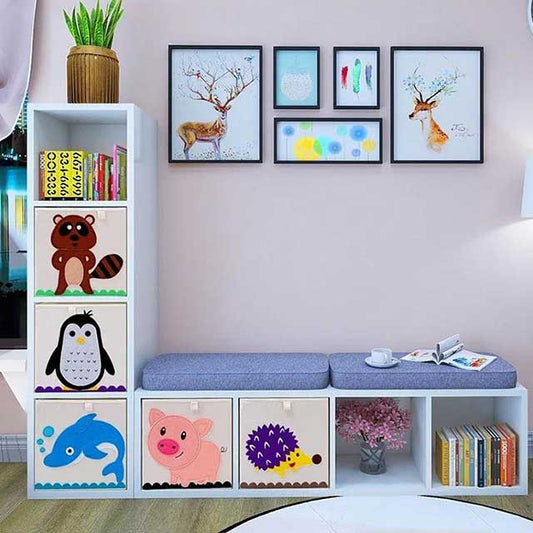 Animals Folding Kid Storage Box & Toys Organizer – Cute, Collapsible Storage Solution for Toys, Clothes & More