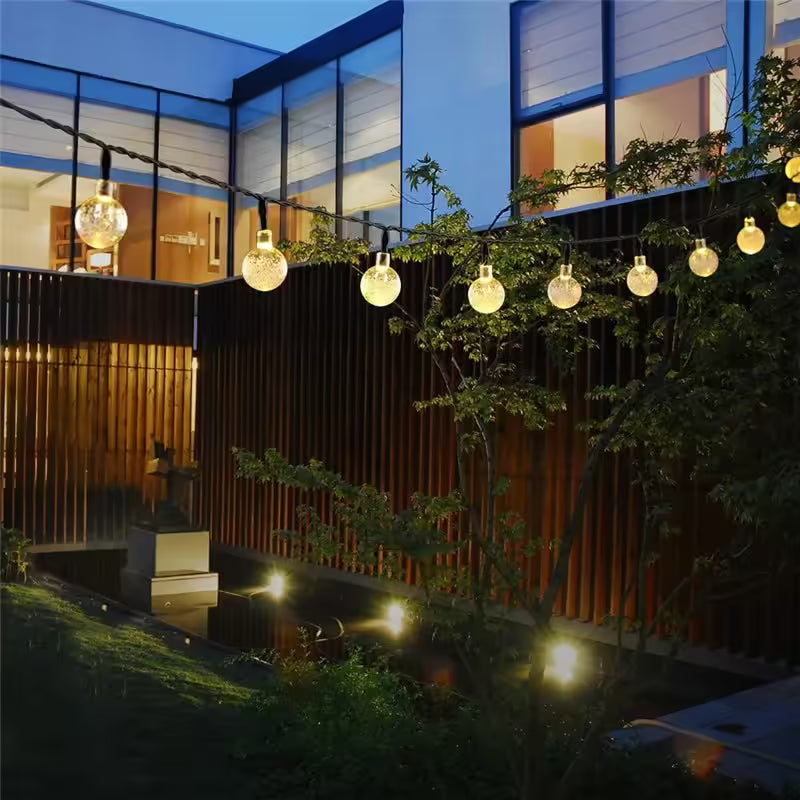 Solar fairy lights LED 20–100 bulbs outdoor