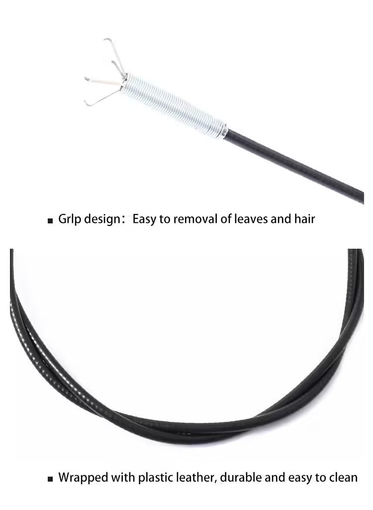 Sewer Pipe Clog Spring Pipe Dredging Claw Kitchen & Bathroom Drain Cleaning Tool for Food Scrap Removal & Clog Prevention