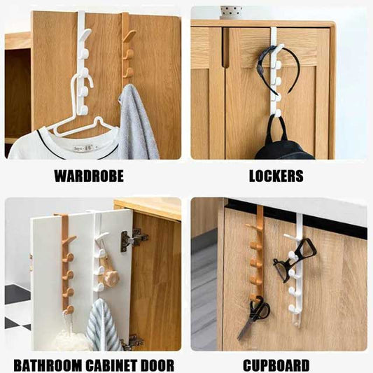 Door Plastic Home Storage Organization Hooks – Space-Saving Wall Hooks for Home & Office
