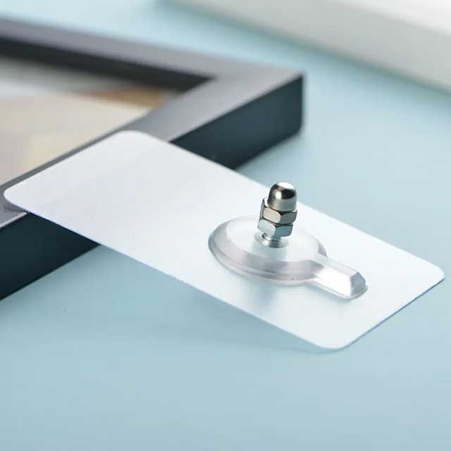 Heavy-Duty Screw Transparent Wall Hook Hanger for Home & Office Organization