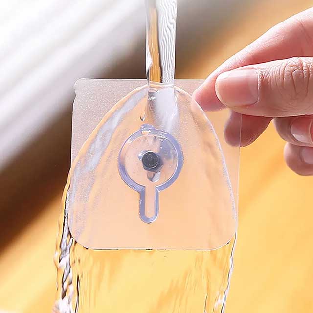Heavy-Duty Screw Transparent Wall Hook Hanger for Home & Office Organization
