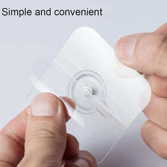 Heavy-Duty Screw Transparent Wall Hook Hanger for Home & Office Organization