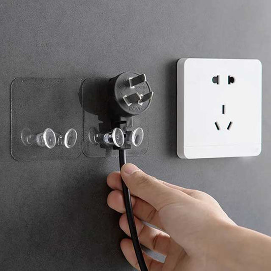 Heavy-Duty Screw Transparent Wall Hook Hanger for Home & Office Organization