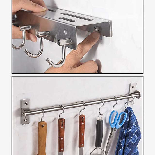 Heavy-Duty Screw Transparent Wall Hook Hanger for Home & Office Organization