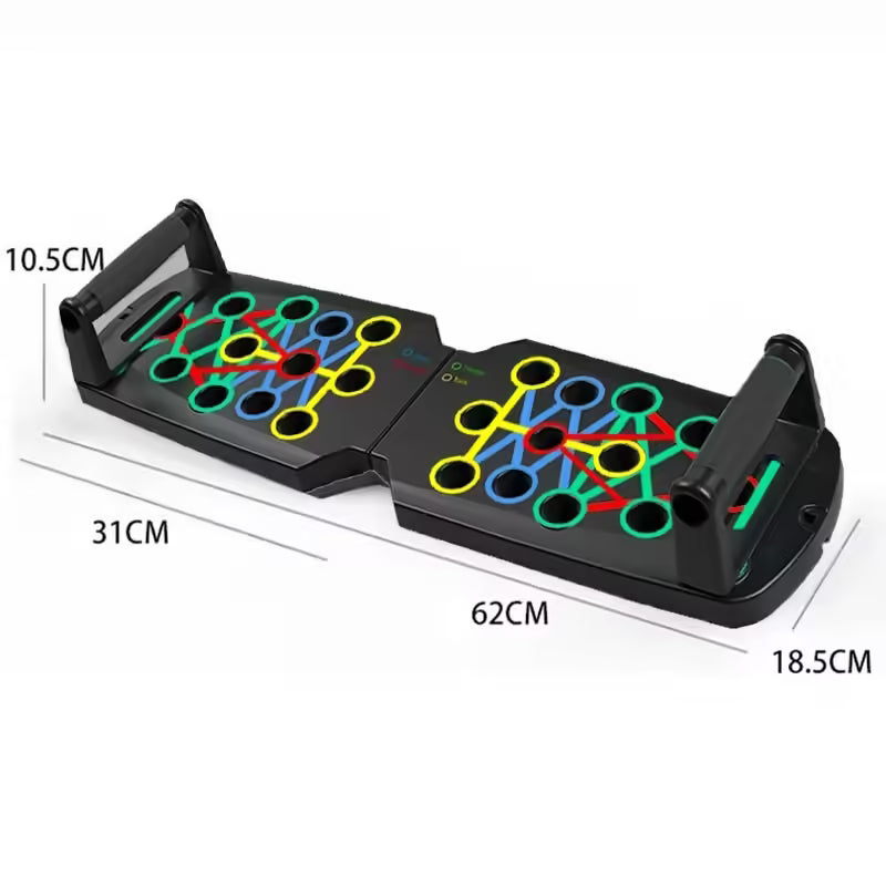 Portable Multifunctional Push-Up Board Set with Handles Foldable Fitness Equipment for Chest, Abdomen, Arms, and Back Training