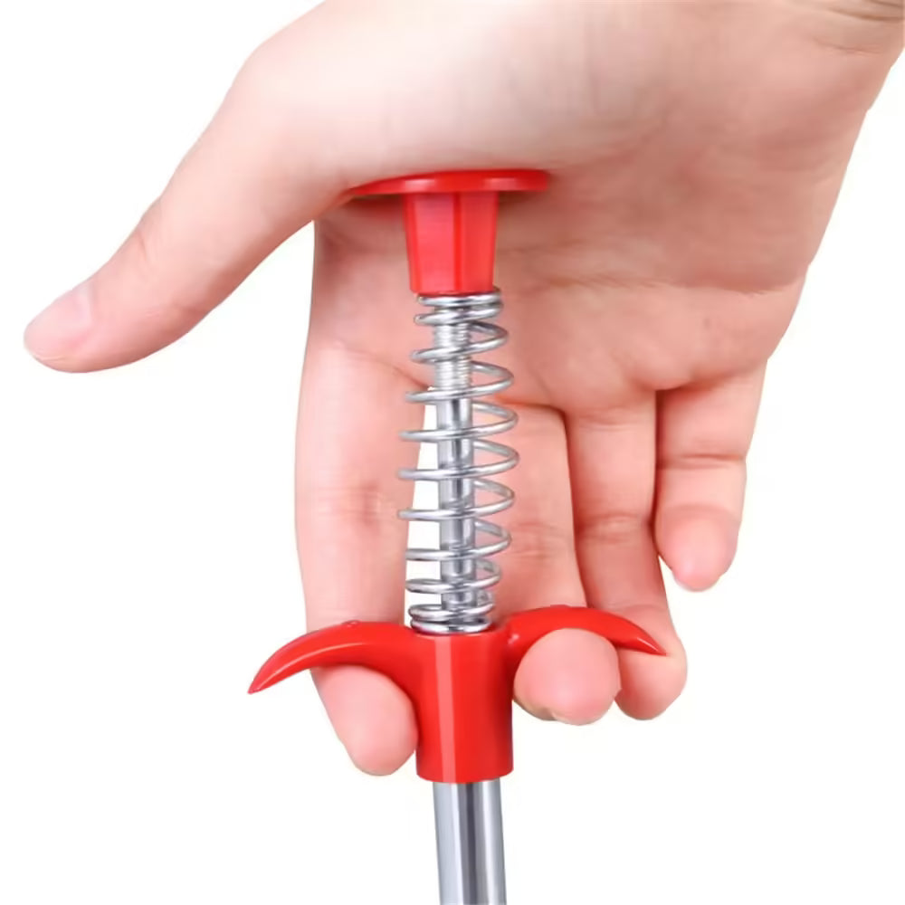 Sewer Pipe Clog Spring Pipe Dredging Claw Kitchen & Bathroom Drain Cleaning Tool for Food Scrap Removal & Clog Prevention