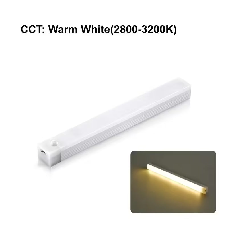 Motion Sensor LED Cabinet Light – USB Rechargeable Wireless Induction Night Light | Portable Detector Lamp for Wardrobe & Hallway