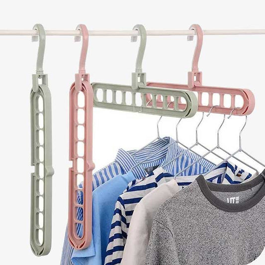 Multifunctional Foldable Hanger Storage Rack – Space-Saving Clothes Organizer for Home & Travel