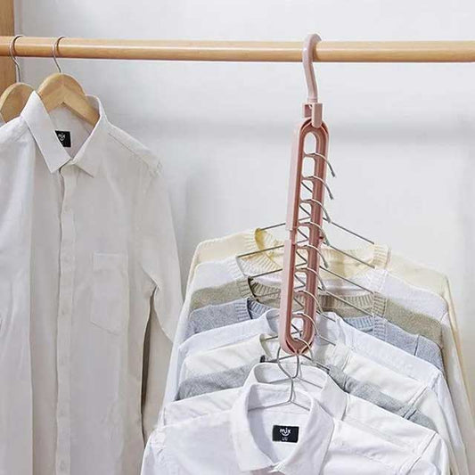 Multifunctional Foldable Hanger Storage Rack – Space-Saving Clothes Organizer for Home & Travel