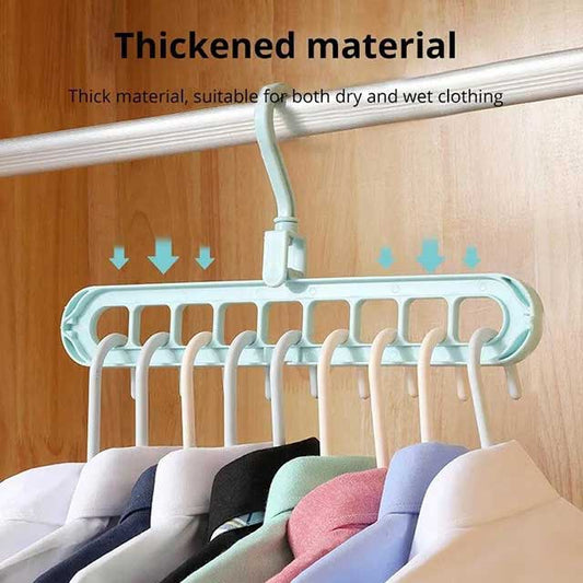 Multifunctional Foldable Hanger Storage Rack – Space-Saving Clothes Organizer for Home & Travel
