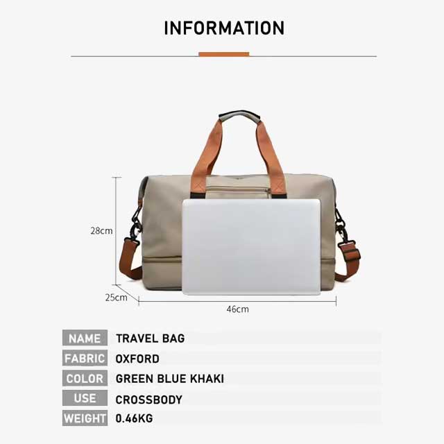 Portable Short-Distance Travel Bag – Compact, Lightweight Travel Luggage for Weekend Getaways