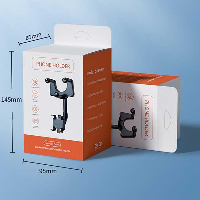 360° Rearview Mirror Car Phone Holder – Adjustable Dashboard Mount for Safe & Convenient Hands-Free Driving