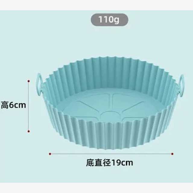 Silicone Tray for Air Fryer with Handle – Non-Stick, Heat-Resistant Cooking Tray for Easy Food Preparation & Cleanup