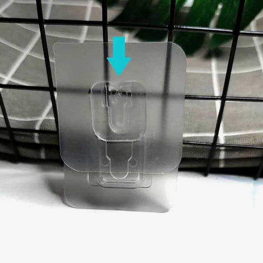 Strong Transparent Double-Sided Adhesive Wall Hooks – Heavy-Duty Suction Cup Wall Hanger for Storage & Organization