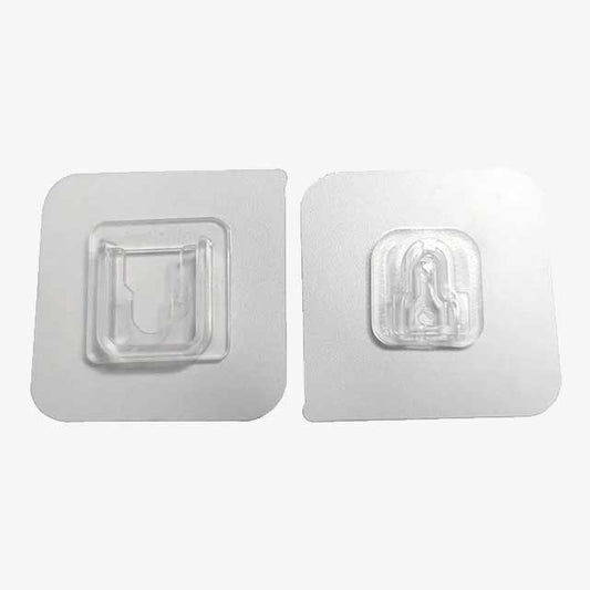 Strong Transparent Double-Sided Adhesive Wall Hooks – Heavy-Duty Suction Cup Wall Hanger for Storage & Organization