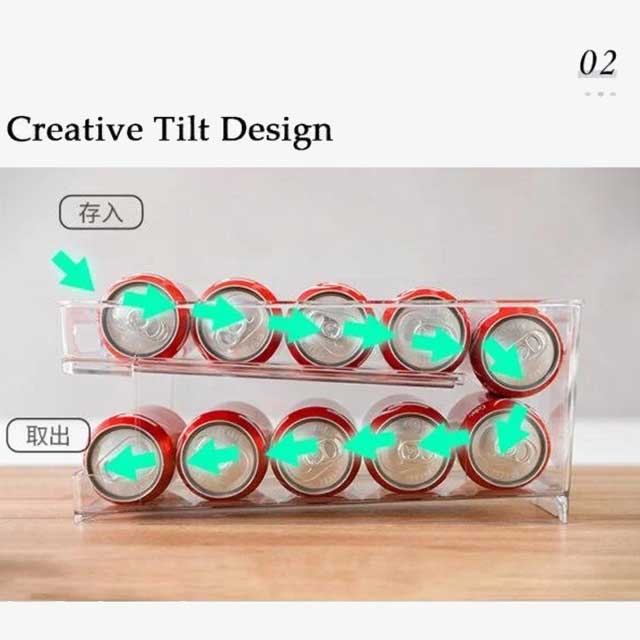 Transparent Rolling Fridge Organizer Storage Box – Clear, Adjustable Storage Solution for Kitchen & Refrigerator