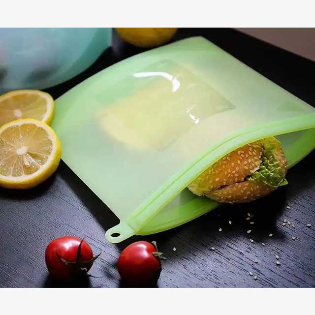 Transparent Silicone Food Storage Bag – Reusable, Leak-Proof, Eco-Friendly Storage Solution for Freshness