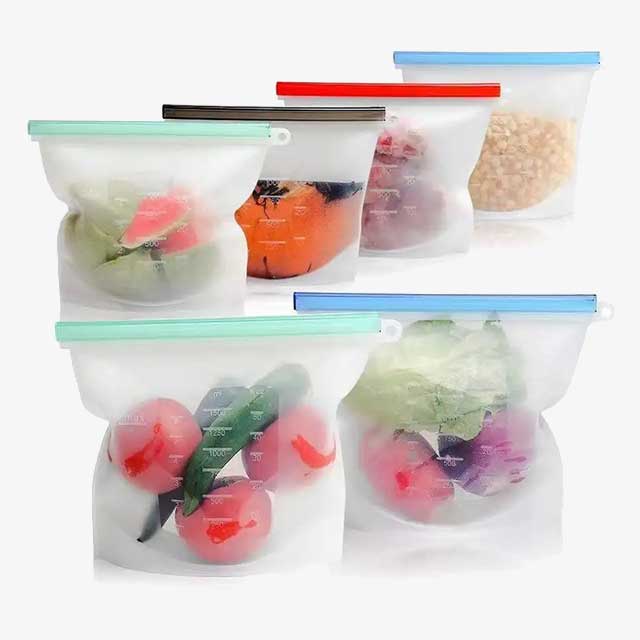 Transparent Silicone Food Storage Bag – Reusable, Leak-Proof, Eco-Friendly Storage Solution for Freshness