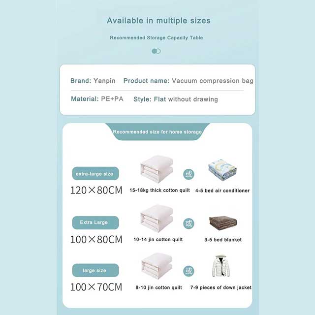 Vacuum Storage Space Sealed Bags