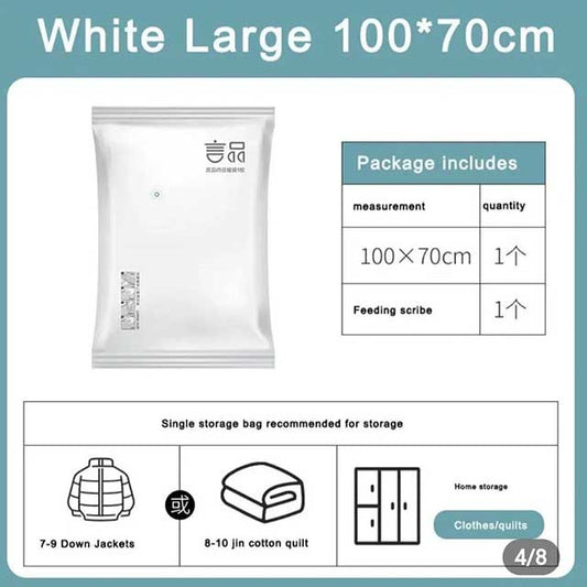 Vacuum Storage Space Sealed Bags – Large, Durable, Reusable, and Vacuum-Seal for Clothes, Bedding, and More