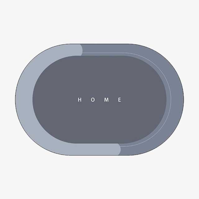 Waterproof Oval Bath & Kitchen Entrance Mat - Non-Slip, Durable, Easy to Clean (50*80cm)