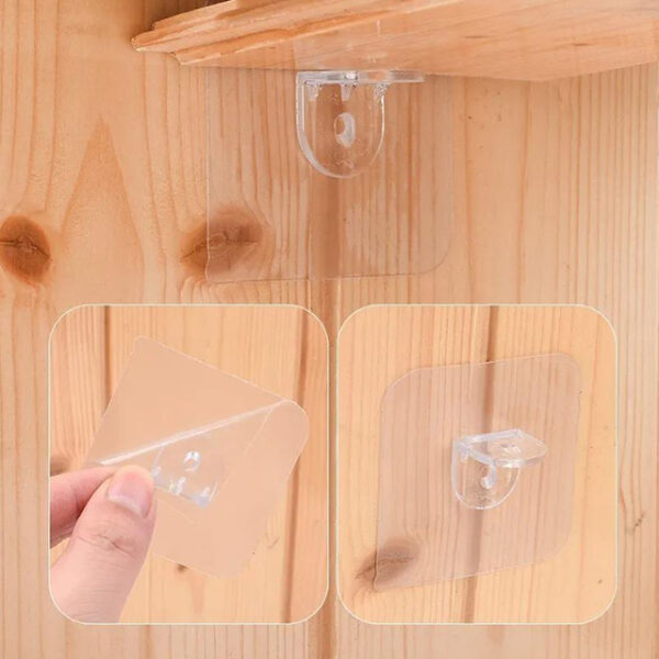 1 Piece Shelf Support – Strong Wall Mounted Bracket for Home Storage & Organization