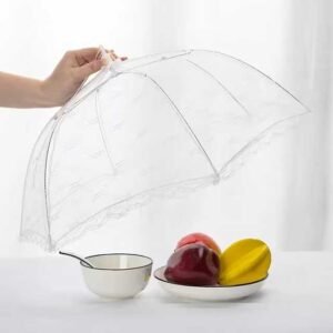 1PC Portable Umbrella Style Anti-Mosquito Food Cover – Effective Insect Protection for Outdoor Dining