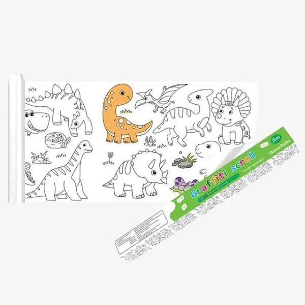 3 Meters Color Drawing Kids Paper Sticker Roll