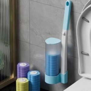 Disposable Toilet Brush Set with Replaceable Heads - Hygienic, Convenient Cleaning for Bathroom