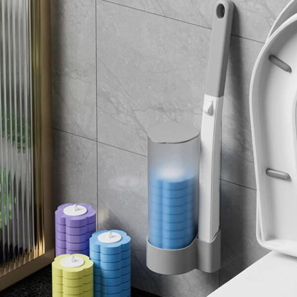 Disposable Toilet Brush Set with Replaceable Heads – Hygienic, Convenient Cleaning for Bathroom