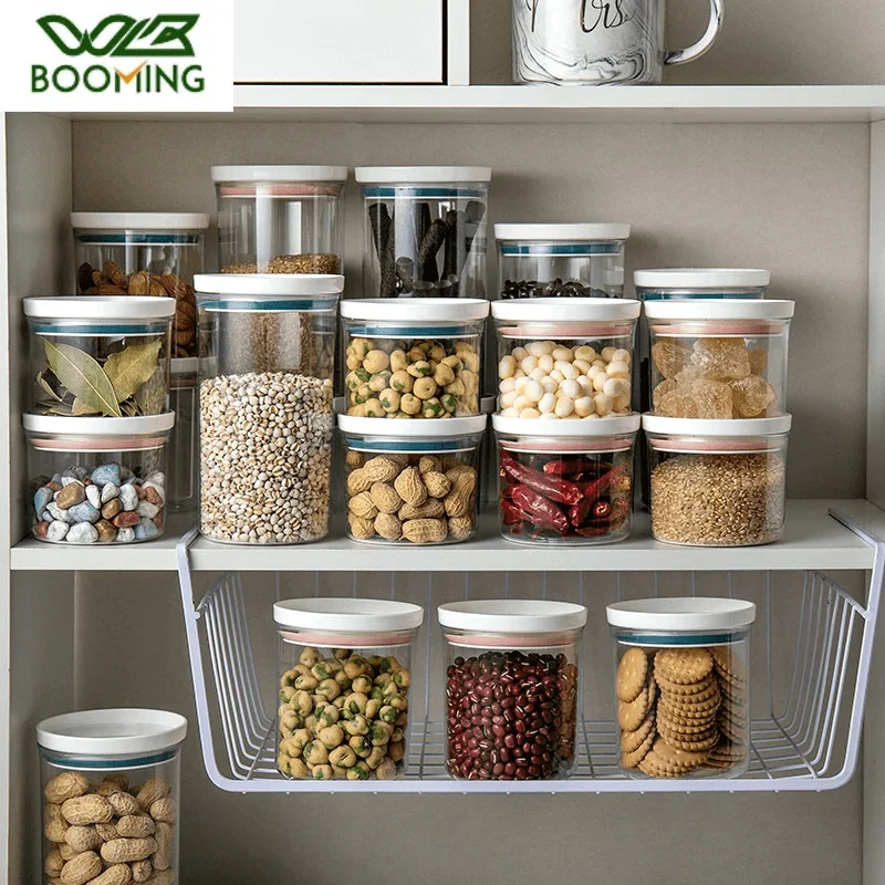 250/350/550/700ML Food Storage Round Plastic Container – Leak-Proof, BPA-Free Lids for Kitchen & Pantry Organization