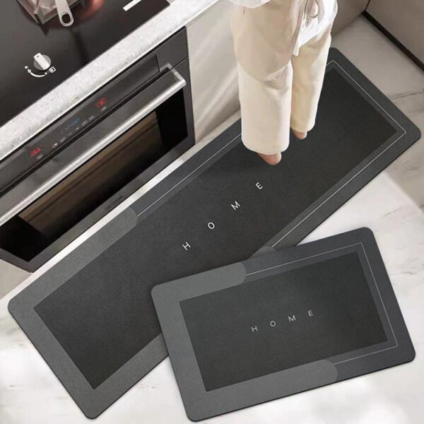 2 Pcs/Set Long Kitchen Waterproof Mats (50x180cm & 50x80cm) – Anti-Slip, Durable Floor Protector