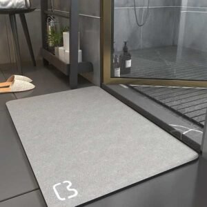 50x80cm Rectangular Anti-Slip Rubber Bath Mat – Quick Dry & Absorbent (EGM001)