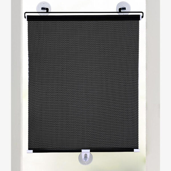 Retractable Car Front & Rear Window Sunshade – Windshield Sun Shade Cover for UV Protection & Privacy