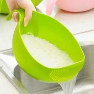 Rice Washing Filter Strainer Basket - Multi-Function Fruit & Vegetable Drainer Bowl for Kitchen Use