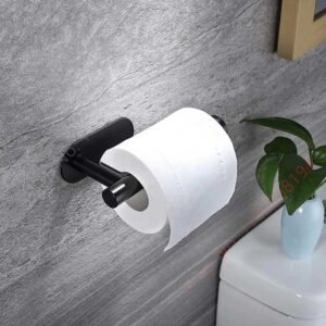 Wall Mount Toilet Towel Paper Holder (EGK018) - Space-Saving Bathroom Storage Organizer