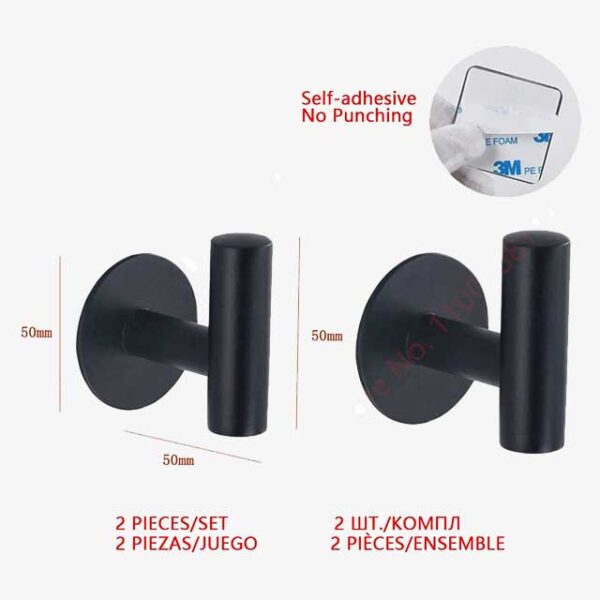 2Pcs/Set Wall Mount Toilet Towel Paper Holder – Durable and Stylish Bathroom Accessory