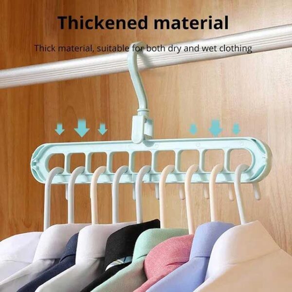 Multifunctional Foldable Hanger Storage Rack – Space-Saving Clothes Organizer for Home & Travel