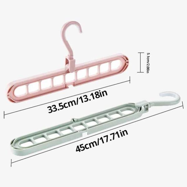 Multifunctional Foldable Hanger Storage Rack – Space-Saving Clothes Organizer for Home & Travel