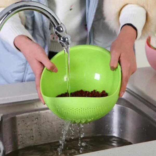 Rice Washing Filter Strainer Basket – Multi-Function Fruit & Vegetable Drainer Bowl for Kitchen Use