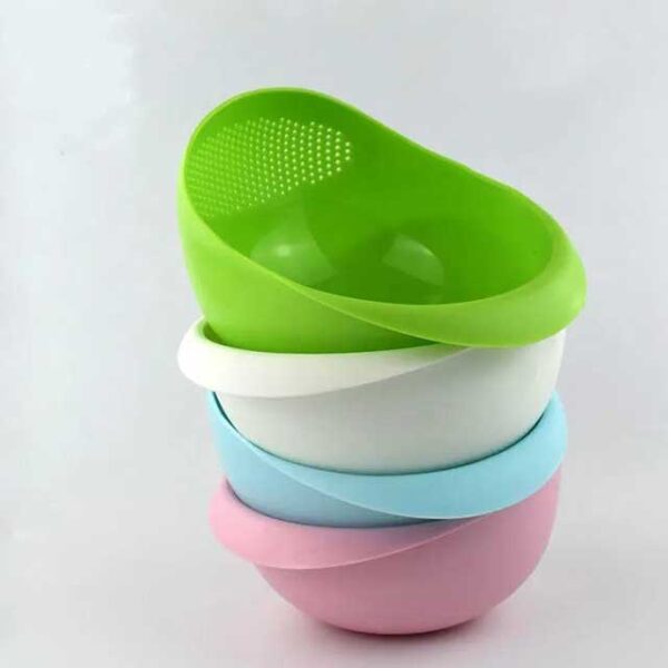 Rice Washing Filter Strainer Basket – Multi-Function Fruit & Vegetable Drainer Bowl for Kitchen Use