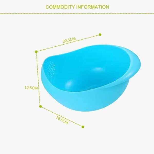 Rice Washing Filter Strainer Basket – Multi-Function Fruit & Vegetable Drainer Bowl for Kitchen Use
