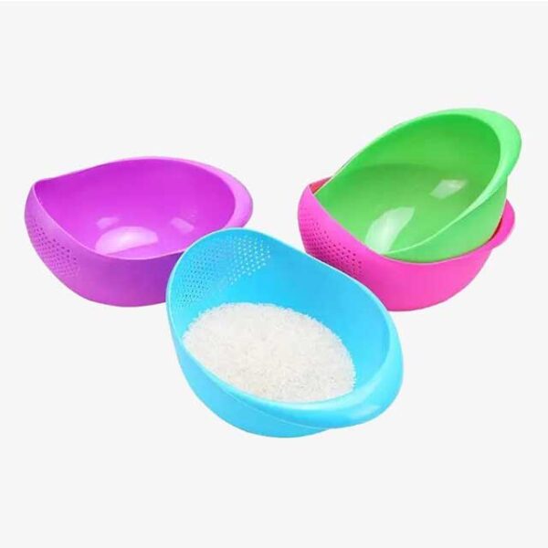 Rice Washing Filter Strainer Basket – Multi-Function Fruit & Vegetable Drainer Bowl for Kitchen Use
